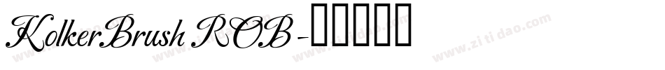KolkerBrush ROB字体转换